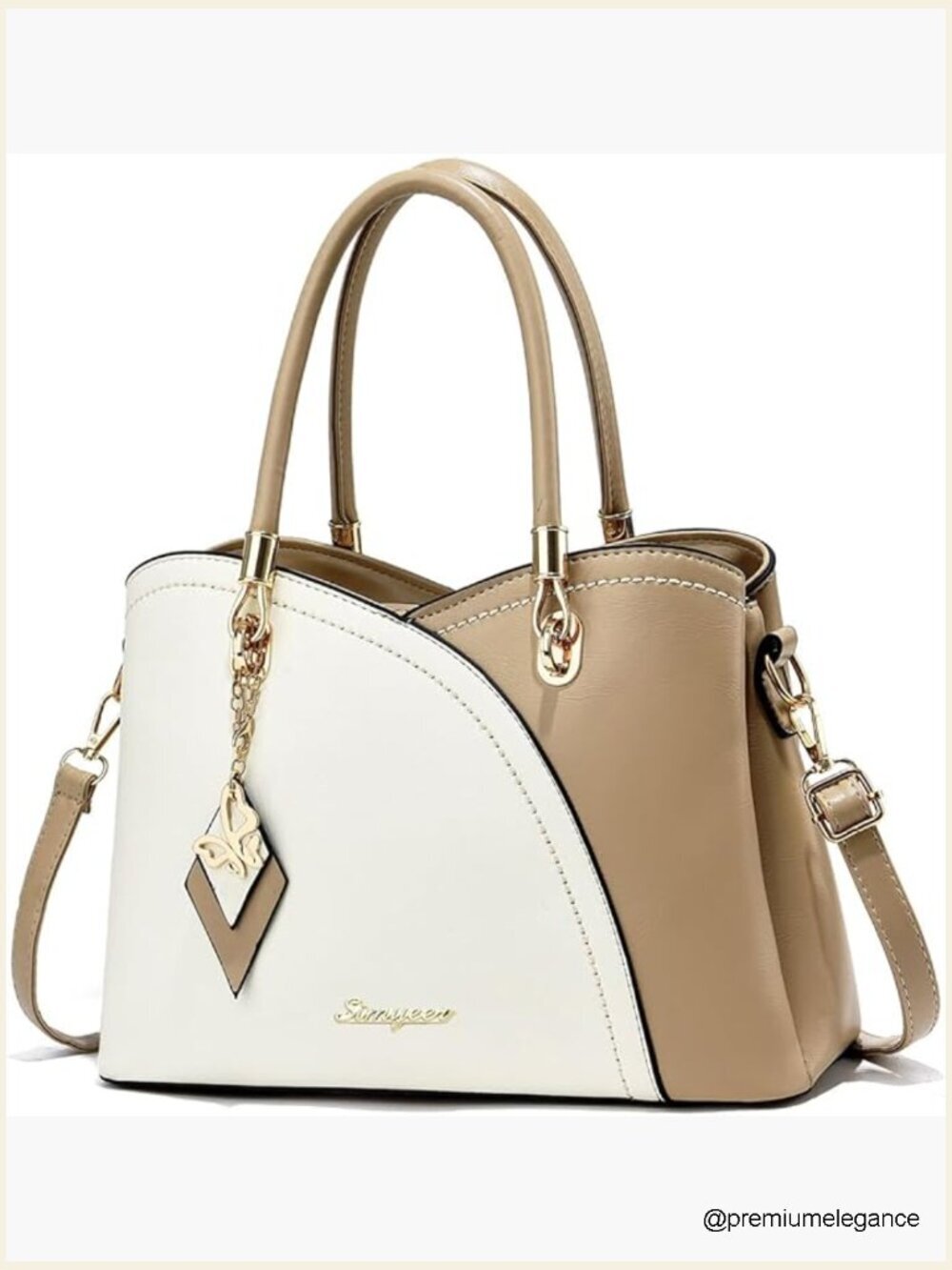 Top Handle Satchel Shoulder Messenger Tote Bag Women Handbag Synthetic Leather
